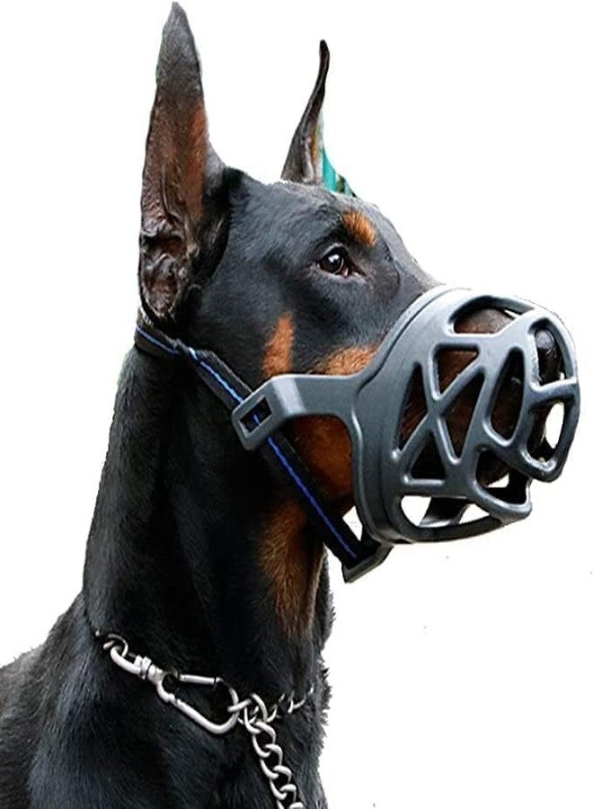 RoverPets Dog Muzzle with Breathable Soft Basket Design - Adjustable Mouth Cover for Small, Medium, and Large Dogs - Prevents Biting, Barking, Chewing, and Drinking (X-Small) - Image 1